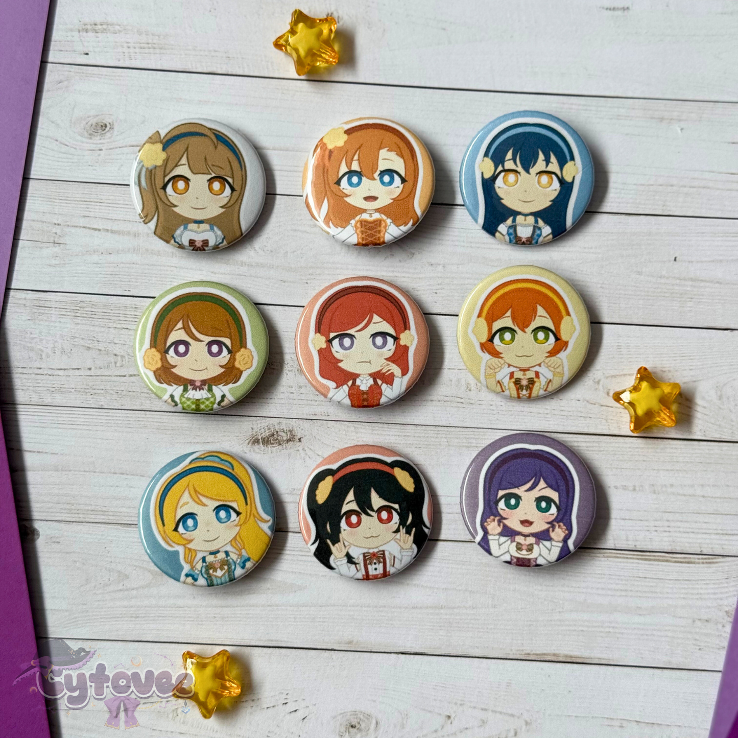 μ's - Love Live! [1.25" Pinback Buttons]