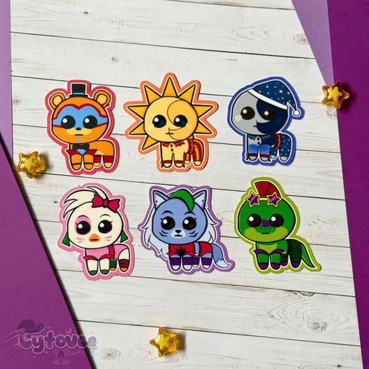 Security Breach TBH Creatures - FNAF [2.5" Vinyl Stickers]
