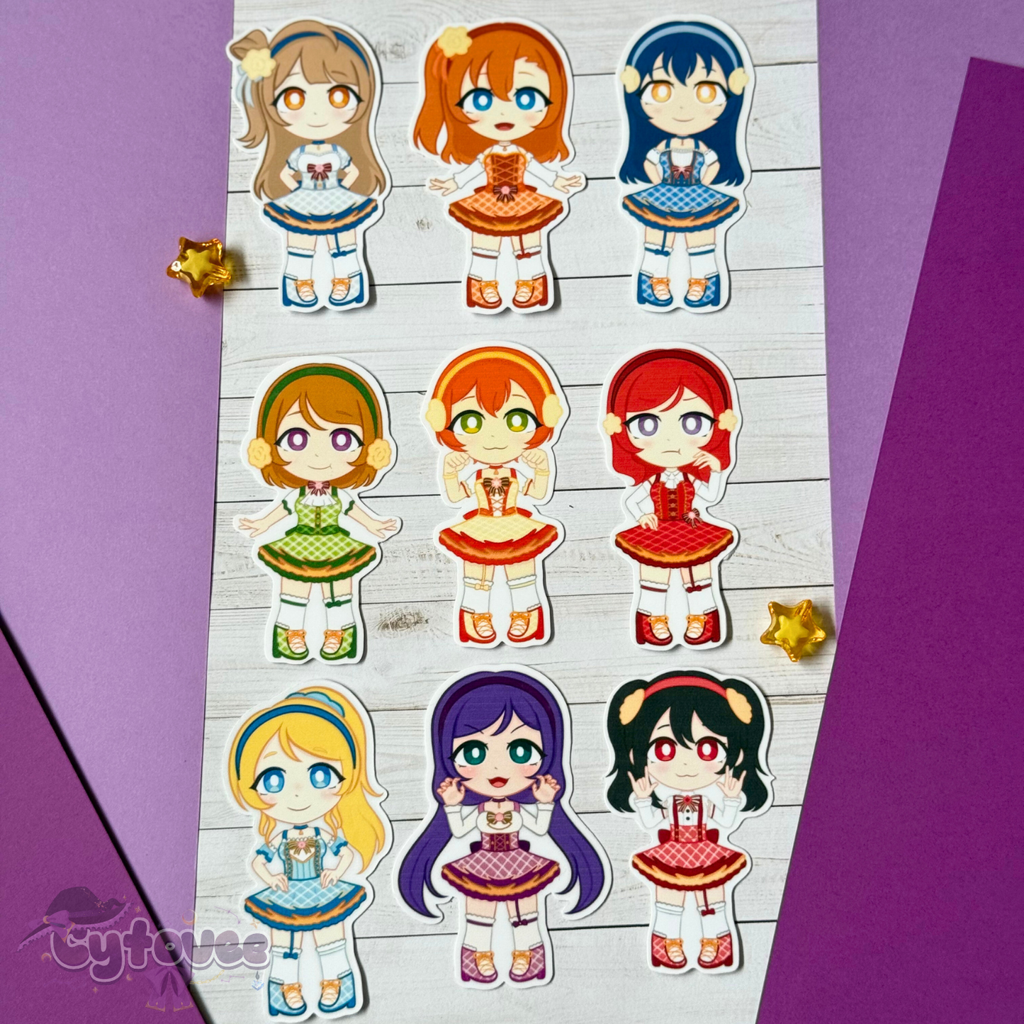 μ's - Love Live! [3" Vinyl Stickers]